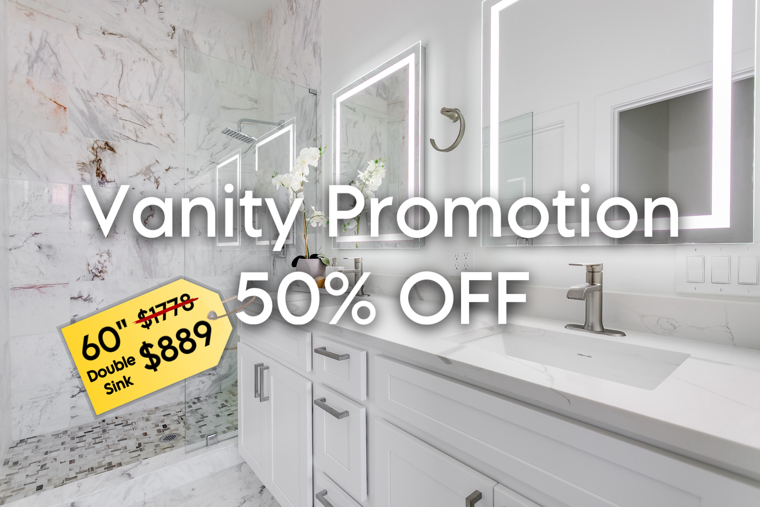 Elevate Your Bathroom with BW Granites: October 2023 Vanity Package Promotion